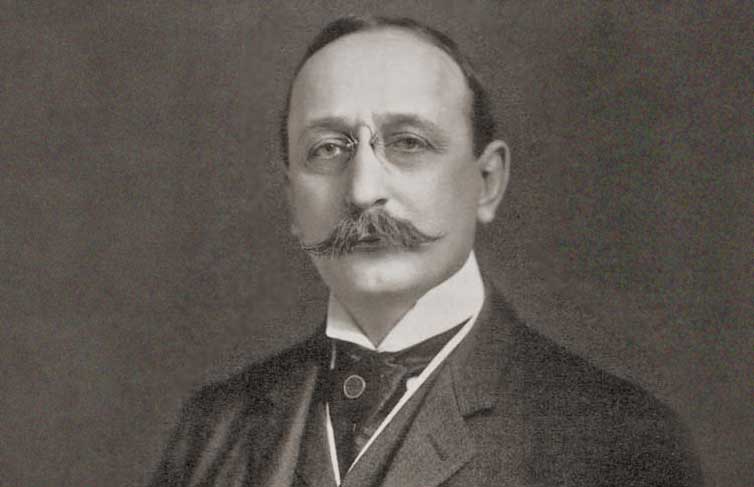 vintage image of photo portrait of Cass Gilbert taken by Pach - from NYHS collection