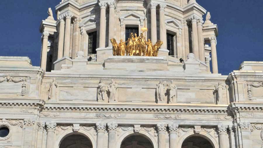 photo of Virtues, exterior of State Capitol