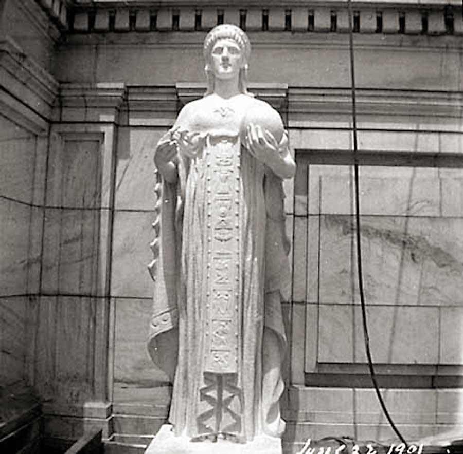 “Wisdom” at State Capitol, 1901